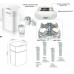 Baterie de bucatarie, Square, cu 3 cai (circuite) pentru PURE - ULTRA-FILTRU